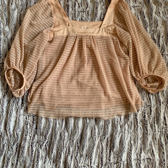 Anthropologie Size Small Ethereal Pink Blouse - Picture 2 of 8